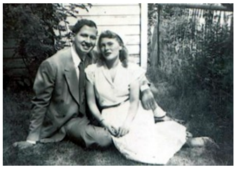 Dr. Viggo Olsen and his wife Joan, 1950