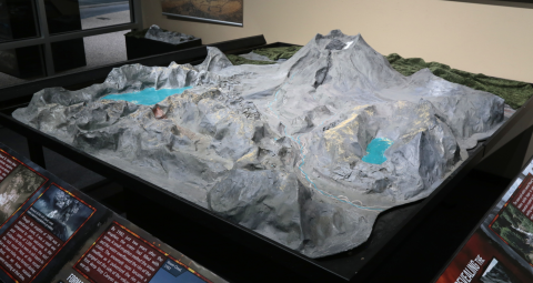 Scale Model of Mount St. Helens