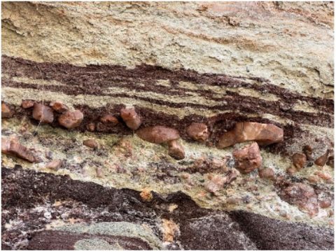 Pebbles beneath Tapeats Sandstone